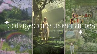 aesthetic cottagecore unique usernames *untaken*