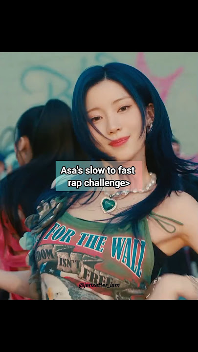 Asa's slow to fast rap challenge #asa #babymonster #rap #challange #jensetter_iam #shorts