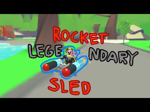 Getting Rocket Sled In Adopt Me Youtube - adopt me fastest roblox vehicle rocket sled today ebay