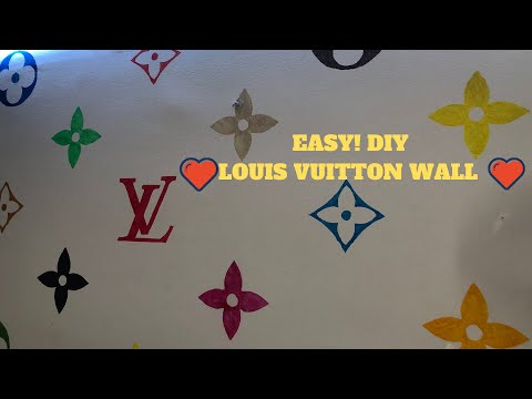 DIY Louis Vuitton rainbow wall **EASY** - YouTube