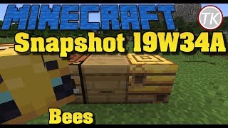 Minecraft 1.15 Shapshot 19W34A Bees, Bees Nest & Hive Update!