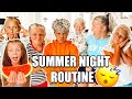 MOM of 16 KiDS SUMMER NiGHT ROUTiNE! 🍉