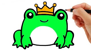 HOW TO DRAW A FROG EASY STEP BY STEP