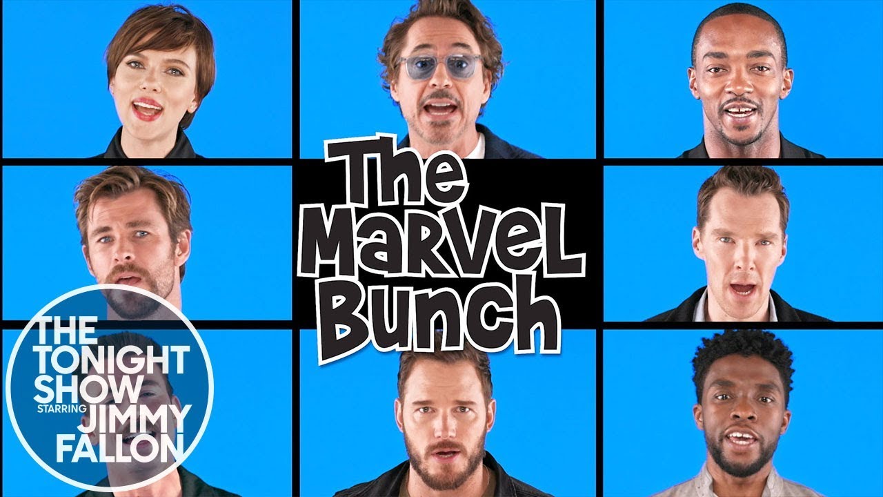 Avengers Infinity War Cast Sings The Marvel Bunch