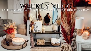 FALL VLOG 🍂 FALL HOME DECOR, LUNCH DATE, COFFEE SHOP WORK DAY & MORE | FROM HEAD TO CURVE