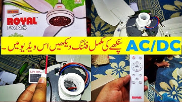 Royal AC/DC Invertor Solar Fan Full Review And Complete Installation Step By Step | Ayan Vlogs