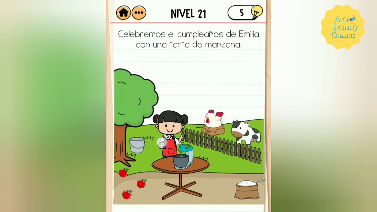 Brain Test 2: Tricky Stories - La Granja De Emilia Nivel 21 Walkthrough