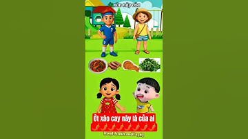 Ớt xào cay này là của ai đây? 🤔🤔🤔🌶️🌶️🌶️🌶️, #hoathinhtrungquoc , #thieunhivuinhon #hoathinhvuinhon ,