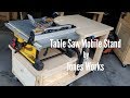 Table Saw Mobile Base | With Outfeed and Dust Collection - 14