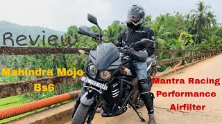 My Mahindra Mojo Bs6 with Mantra Racing performance Air Filter and other accessories