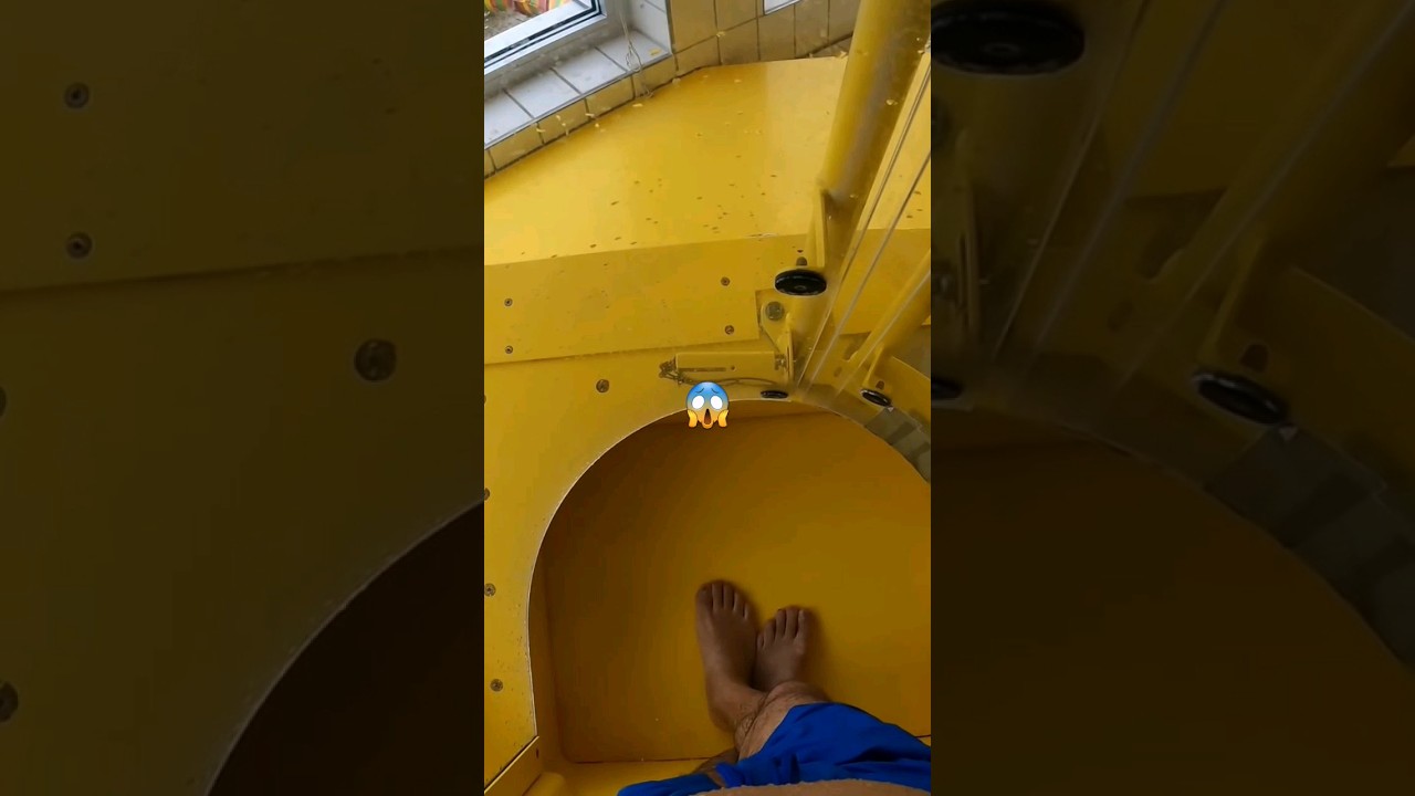 Waterslide freefall, hurricane loop in Weinheim 🇩🇪