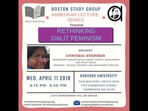 Ambedkar Lecture Series: Rethinking Dalit Feminism