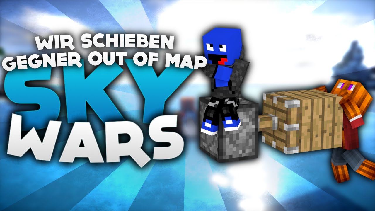 WIR SCHIEBEN DIE GEGNER OUT OF MAP! - Minecraft Sky Wars! | DieBuddiesZocken