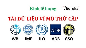 Tải DỮ LIỆU VĨ MÔ thứ cấp trong và ngoài nước cho phân tích kinh tế lượng