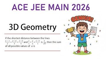 Shortest Distance Between Lines (x-1)/2 = (y-2)/3 = (z-3)/4 | Vectors 3D Geometry Jee Mains Pyqs