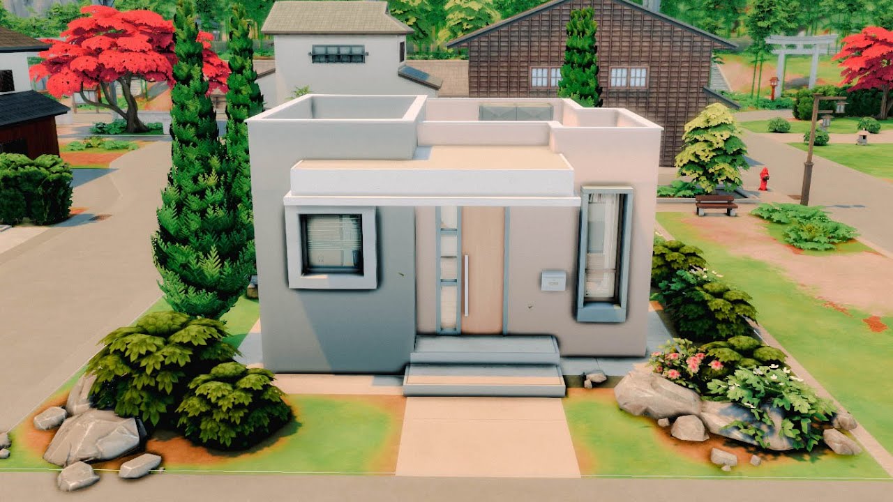 The Sims 4 - TINY HOUSE minúscula 🏡 Sims 4 // Speed Build + CC - YouTube