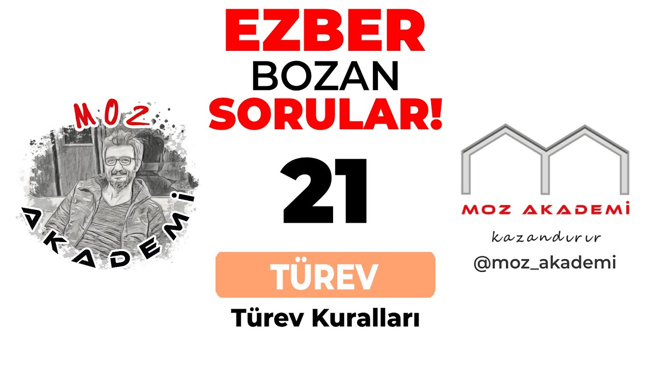 EZBER BOZAN SORULAR!  TÜREV KURALLARI! Ne kadar ezber bozarsak o kadar iyi! Pdf açıklama kısmında..
