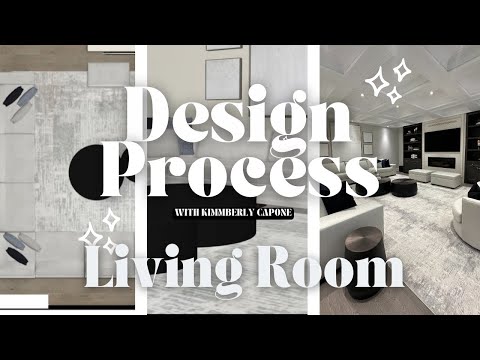How to Style a Cream and Black Living Room | Design Process (Ep.2)