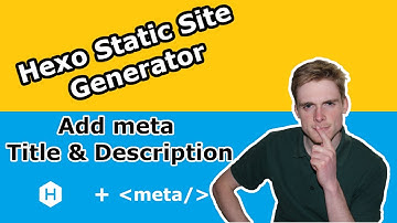 Pt. 5 | Adding Custom Titles & Descriptions In Hexo CMS | Markdown | SEO | Nodejs Blog