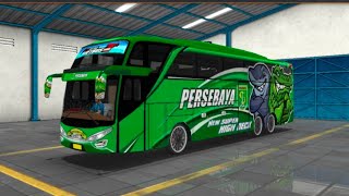 Bus Persebaya Melewati Turunan Tajam Sitinjaulauik Bus Simulator Indonesia screenshot 3