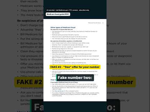 Watch the video: Did Medicare Really Call You? How to Spot 3 Medicare Scams
