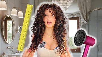 How I Dry My Curls for MAX Length & Volume – My Secret Method!