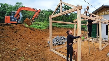 52-Day Full Build: From Start to Finish Wooden Cabin in the Wilderness
