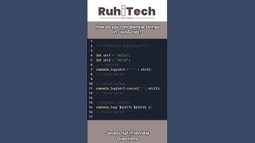 JavaScript Concatenate strings #javascriptinterviewquestions #javascripttutorial #javascript #job  #