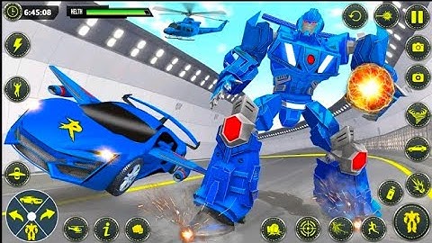 Flying Muscle Car Robot Transform Horse Robot Game - Android iOS Gameplay