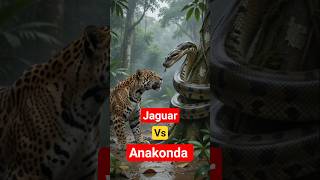 🐍 Giant Anaconda Attacks Jaguar! 🐆 Ultimate Amazon Rainforest Fight | AI Animal Battle #shorts #ai