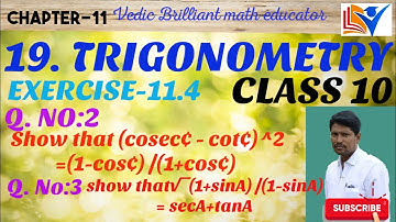 19. EXERCISE 11.4 //QUESTION NO- 2 and 3//TRIGONOMETRY// CHAPTER-11//TS and AP// CLASS-10 MATHS