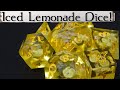 Making fake ice inside dice  lemonade dice