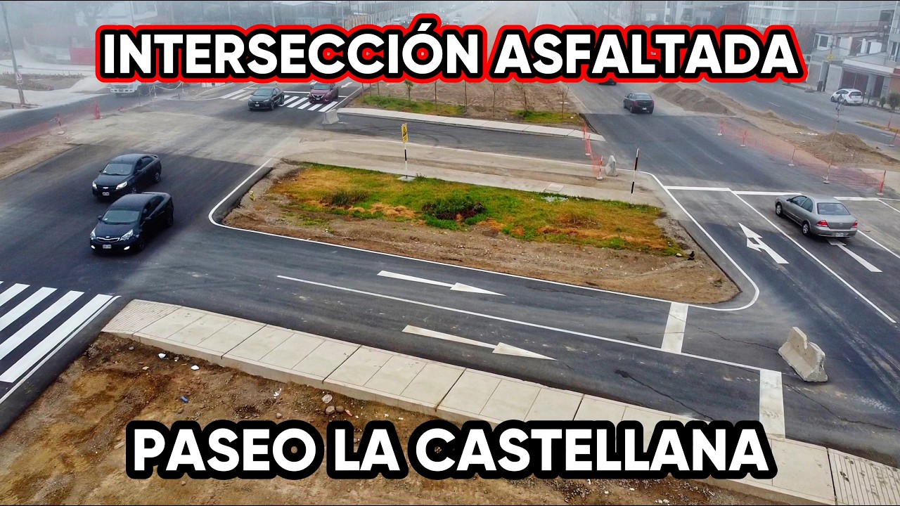 🚧 INTERSECCIÓN ASFALTADA: PASEO la CASTELLANA y VÍA EXPRESA SUR