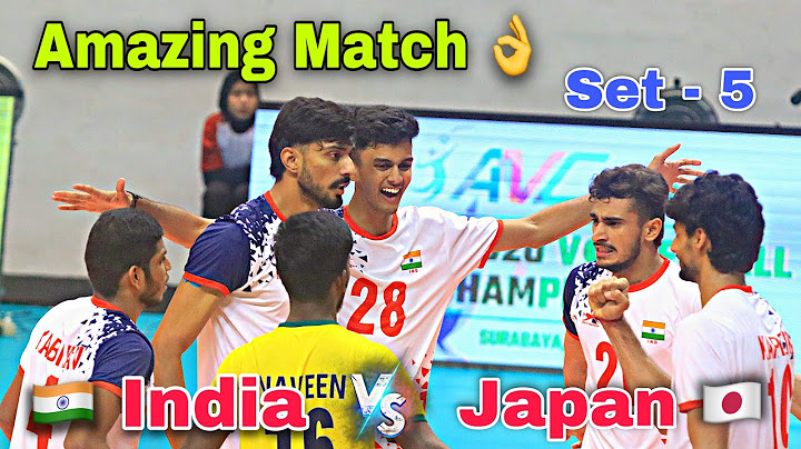 🇮🇳 India Vs Japan 🇯🇵 Set - 5 | AVC U20 Asian Volleyball Championship- 2024