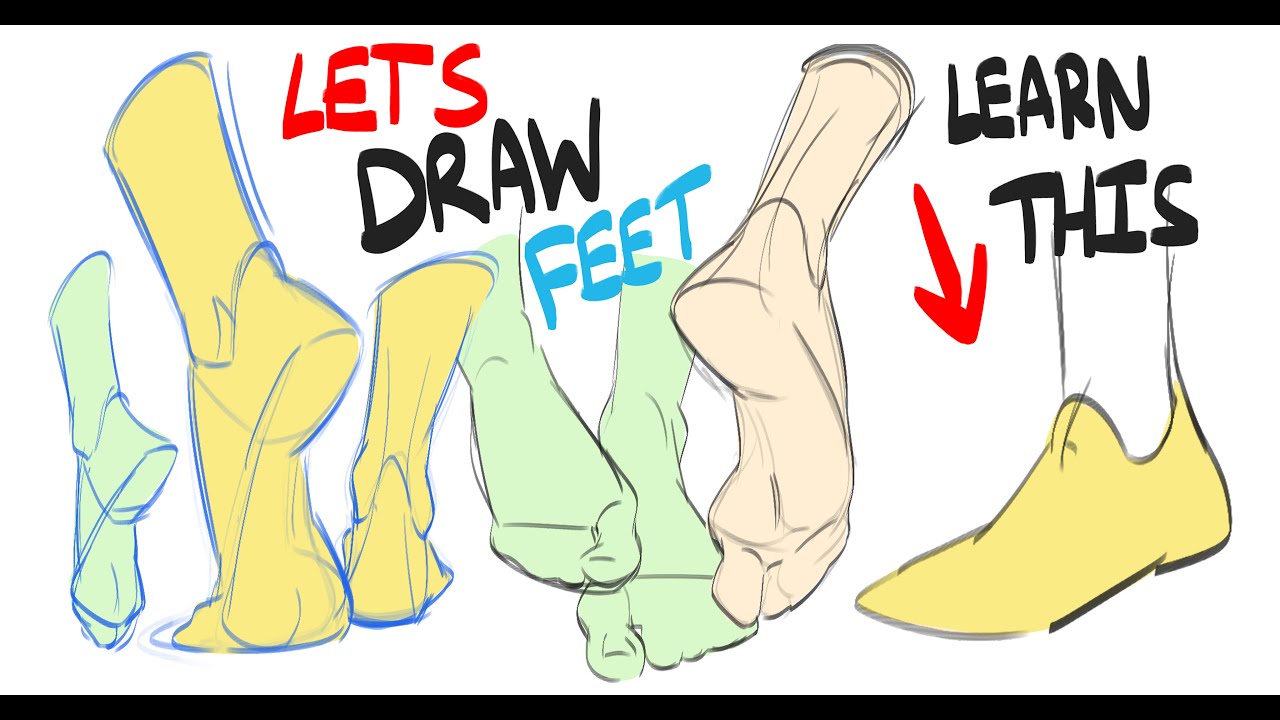 Let's Draw Together - Simple Foot Anatomy