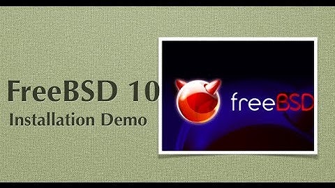 FreeBSD 10 Installation Screencast