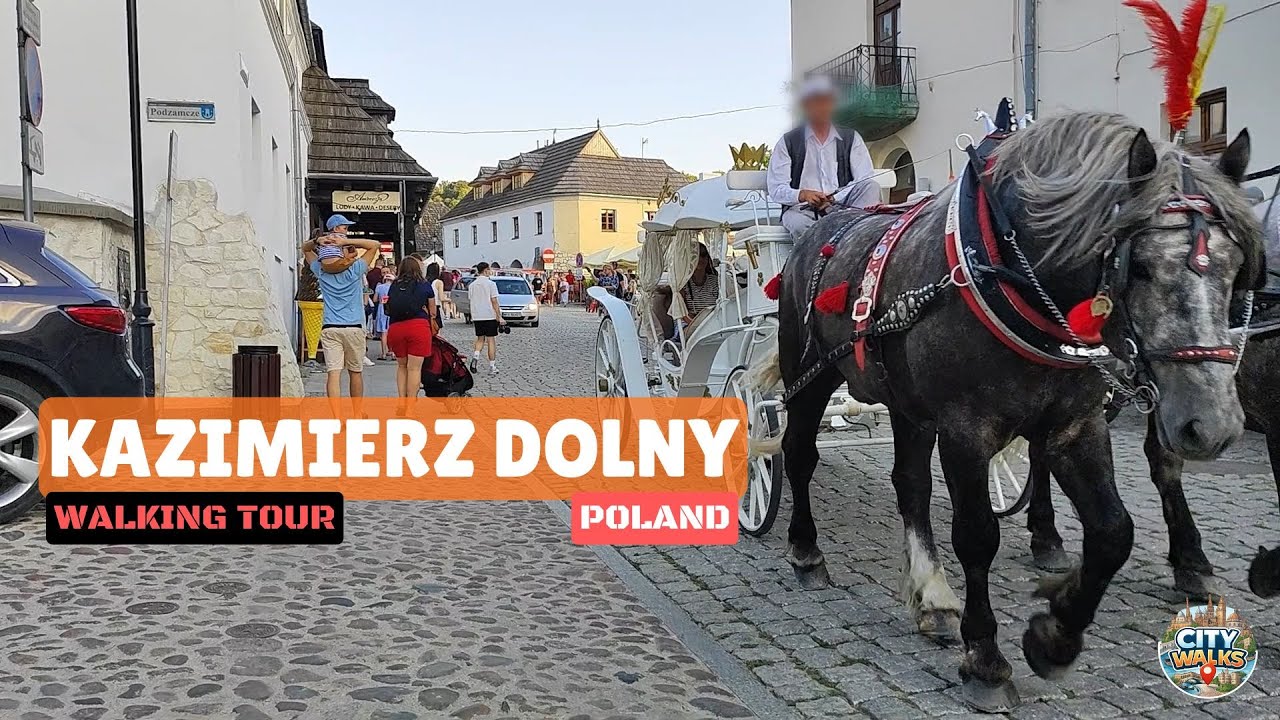 KAZIMIERZ DOLNY WALK with captions | Poland Walking Tour