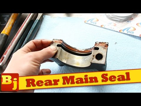 How To Fix a Rear Main Seal and Oil Pan Gasket Leak - YouTube
