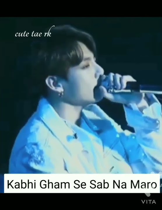 Jungkook singing Hindi 🇮🇳 He speak Hindi #shorts #bts #taekook #btshindimix #cute