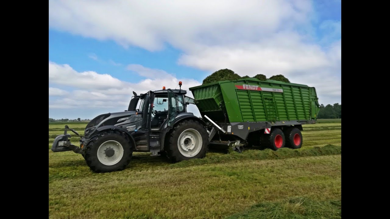 Zbiór traw | 1 pokos | Valtra T214 + Fendt Tigo 70 [Vlog #9]