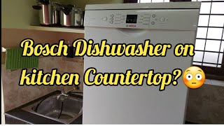 Bosch dishwasher on Countertop?Review after using bosch dishwasher for an year