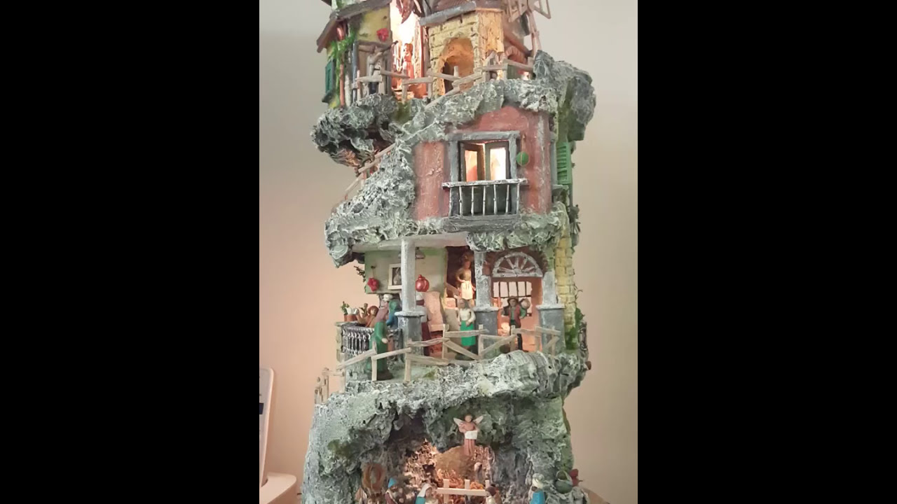 Presepe girevole in campana 1/2 - YouTube