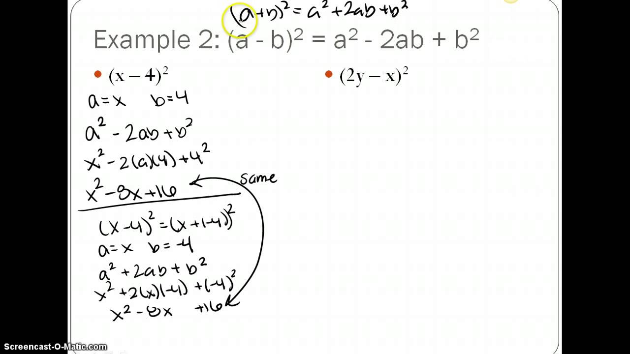 Perfect Square Trinomial Ex 2 YouTube perfect-square-trinomial-ex-2-youtube