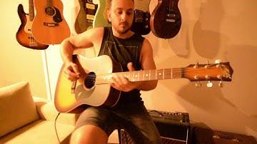Maton acoustic guitar Open D tuning improvisation