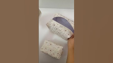 Type1-3 Boxy Pouch Pattern Sewing กระเป๋าเครื่องสำอาง เย็บกระเป๋าผ้า How to sew Cosmetic makeup bag