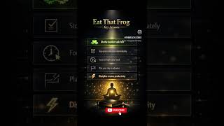 If you have to eat two frogs, eat the biggest one first.