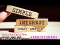 |SIMPLE INTEREST| S.I|AMOUNT MODEL|TNPSC MATHS|APRIL - 3|