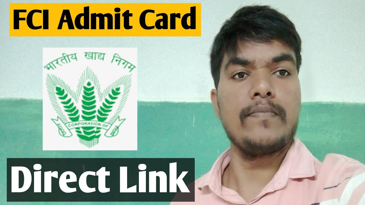 FCI admit card direct link