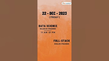 Free Workshops for Data Science and Fullstack | 2 Days Left | #workshops #datascience #fullstack