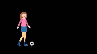 Kick by Girl to Ball - Green Screen | Animation Video | After Effect | Latest Video 2021